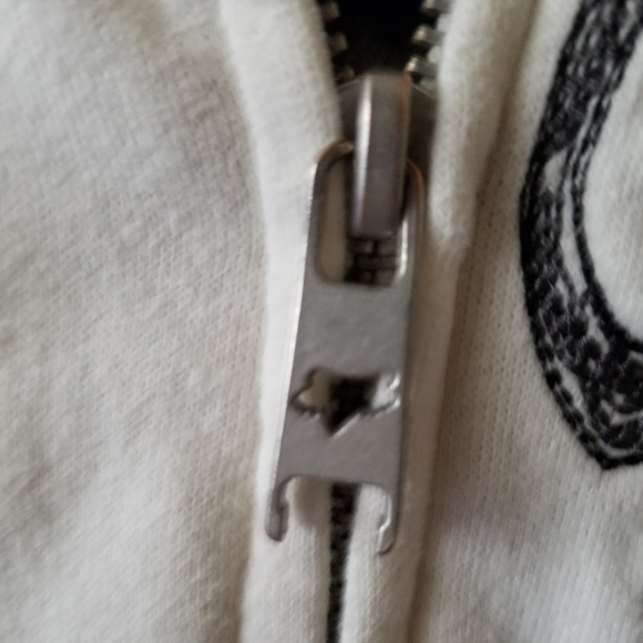 Fox M/L faux fur lined off white jacket - Picture 2 of 8